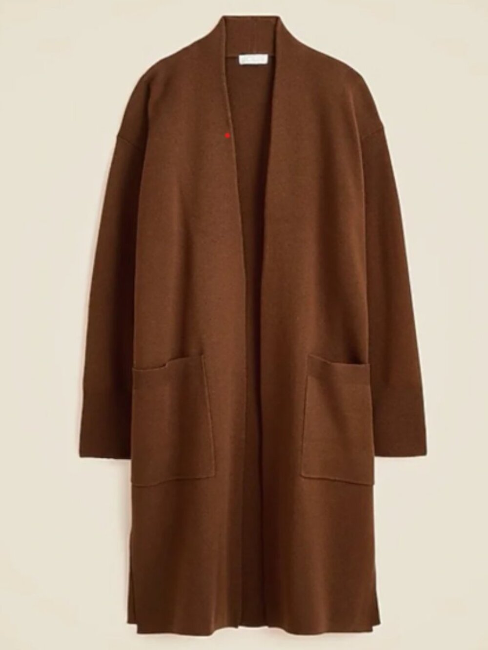 J Crew Ella Open-Front Long Sweater-Blazer, Extra Small